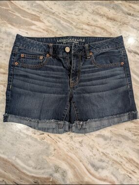 American Eagle Outfitters Roll-Cuff Jean Shorts